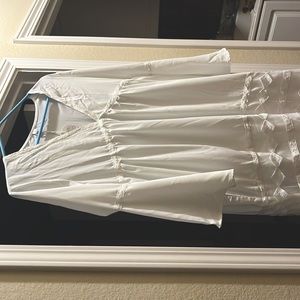 White cute dress with design at base